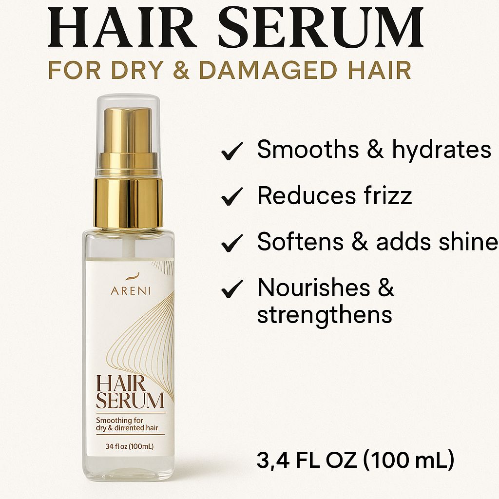 Hair Serum bottle with gold pump 100 ml | Areen1