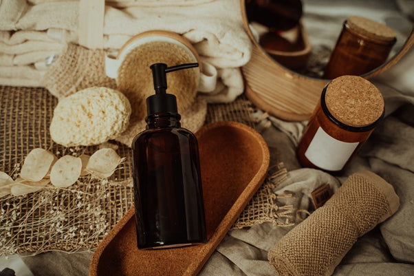 likely for a bathroom or spa setting, promoting a natural  | areen1