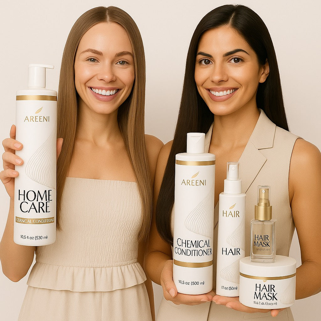 Areen hair straightening and treatment product line.   | areen1